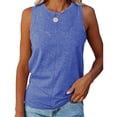 thumbnail image 1 of Dellytop Womens Summer Crew Neck Sleeveless Solid Color Tank Tops, 1 of 4