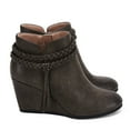 thumbnail image 1 of Dellytop Womens Wedge Ankle Boots Braided Fringe Strap Heeled Fall Booties Dress Shoes, 1 of 3