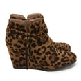 thumbnail image 1 of Dellytop Womens Wedge Ankle Boots Braided Fringe Strap Heeled Fall Booties Dress Shoes, 1 of 4