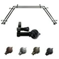 thumbnail image 1 of Delma 13/16" Bay Window Double Curtain Rod 20"-36", 38"-72" - Black, 1 of 1