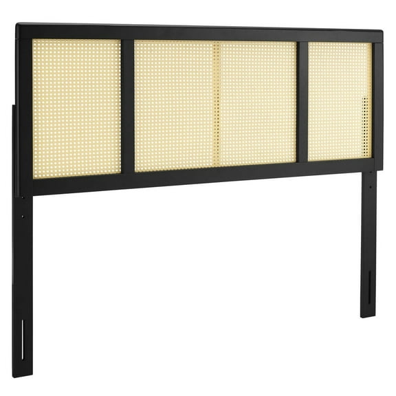 Modway Delmare Cane King Headboard in Black