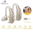 thumbnail image 1 of Delmicure Digital Hearing Aids for Seniors, Rechargeable, Dual Frequency Adjustments, Multi-Level Volume Control, VHP-1303 Binaural - Gold, 1 of 8