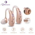 thumbnail image 1 of Delmicure Digital Hearing Aids for Seniors, Rechargeable, Pair, VHP-1303, Beige, 1 of 8