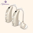 thumbnail image 1 of Delmicure Hearing Aids for Seniors with 4-Mode & 8-Level Volume Control, Rechargeable 16-Channel Sound Device, VHP-1710 Gold - Pair, 1 of 9