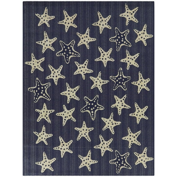 Delmira Coastal Starfish Area Rug