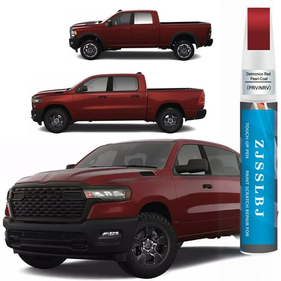 Delmonico Red Pearl-Coat(PRV/NRV) Touch Up Paint Compatible with Dodge Ram, Car Paint Pen Scratch Repair Two-In-One Touch Up Paint, Premium Car Scratch Remover for Deep Scratches