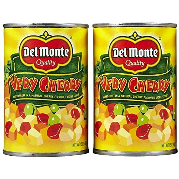 Delmonte Very Cherry Mixed Fruit In Light Syrup (Pack Of 2) 15 Oz Cans