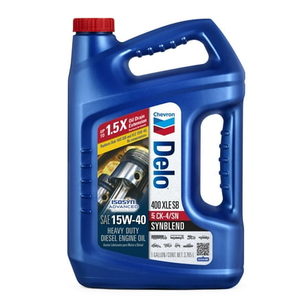 Delo 400 XLE SB Synthetic Blend SAE 15W-40 Heavy-Duty Diesel Motor Oil 1 Gallon