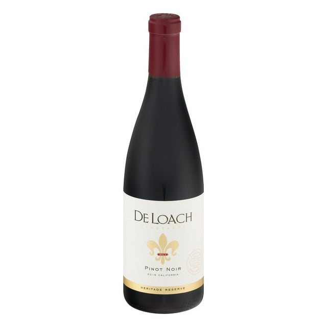 Deloach Vineyards Pinot Noir California Red Wine, 750 ml Glass Bottle, 14% ABV