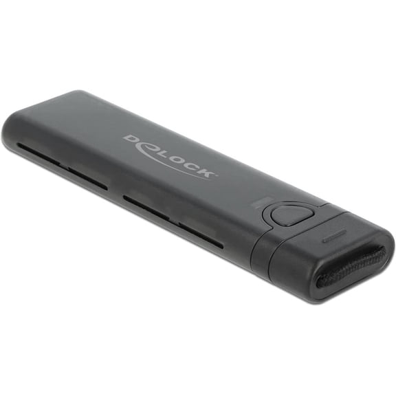 Delock External USB Type-C Combo Enclosure for M.2 NVMe PCIe or SATA SSD