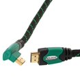 thumbnail image 1 of Delock High Speed HDMI-Kabel mit Ethernet (gewinkelt A-A/Stecker-Stecker, 1m) 1m (gewinkelt) gr, 1 of 1