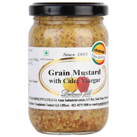 Deloius Grain Mustard With Cider Vinegar, 200G
