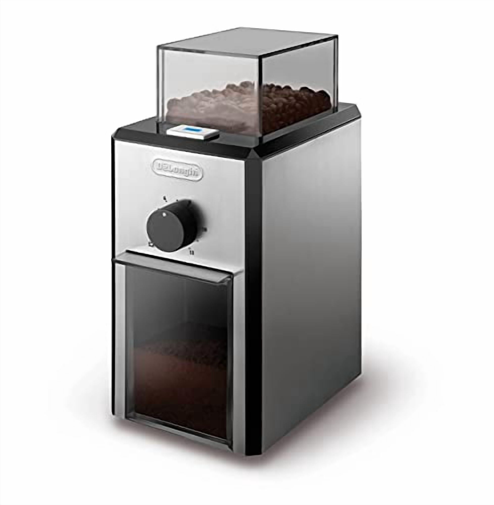 Delonghi Stainless Steel Burr Coffee Grinder, Silver