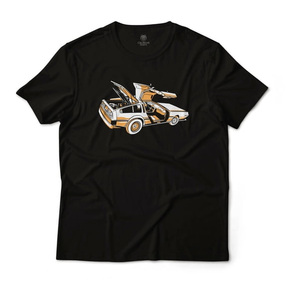 Delorean Classic Car Graphic Art T-Shirt Unisex 100% Cotton Tee