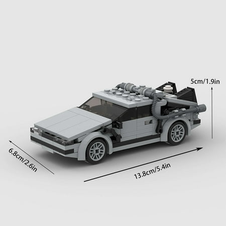 Delorean from BACK TO THE FUTURE MOC Speed Champions Building Blocks City Sports Racing Vehicle DIY Bricks Toys Christmas Gift