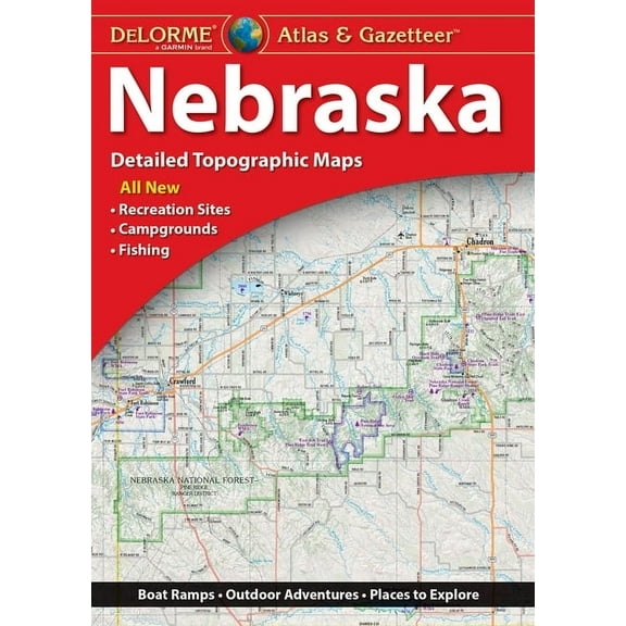 Delorme Atlas & Gazetteer: Nebraska (Paperback)