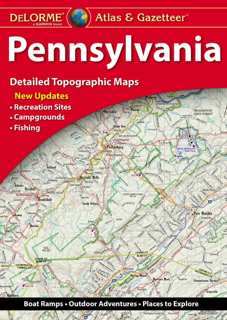 Delorme Atlas & Gazetteer: Pennsylvania, (Paperback)