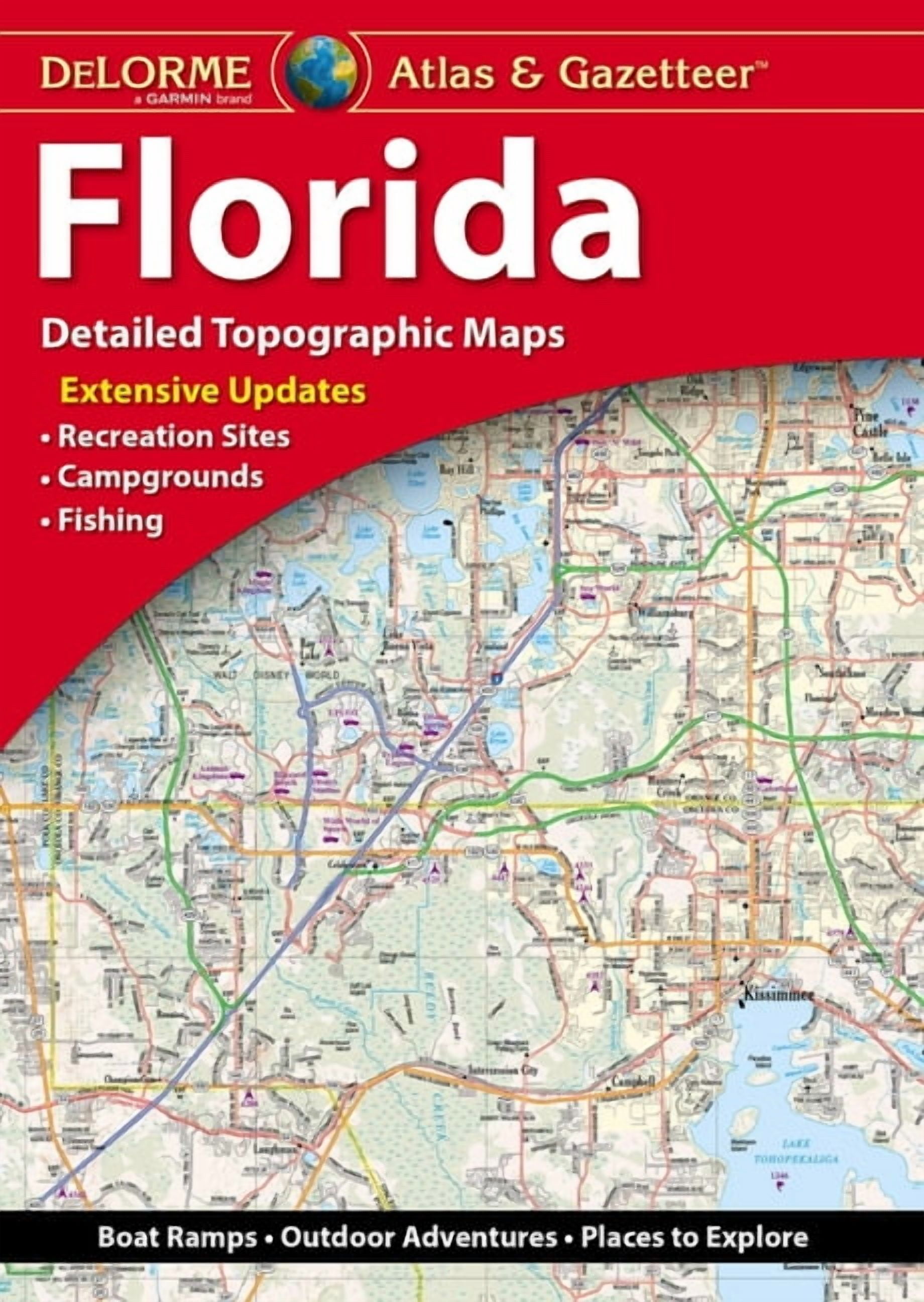 Delorme Atlas & Gazetteer: Florida, (Paperback)