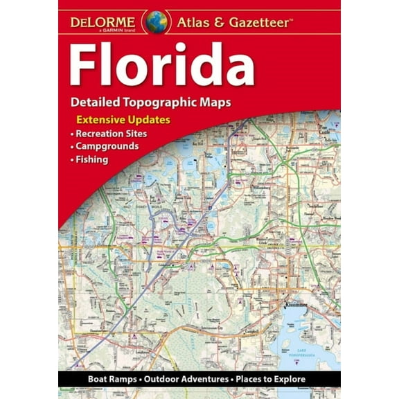 Delorme Atlas & Gazetteer: Florida, (Paperback)