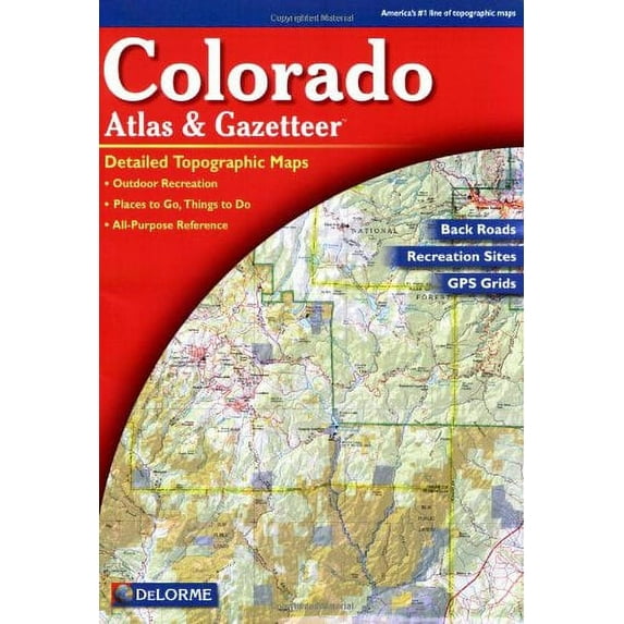 Pre-Owned Colorado Atlas and Gazetteer, 9780899332888, Paperback, 10th edition