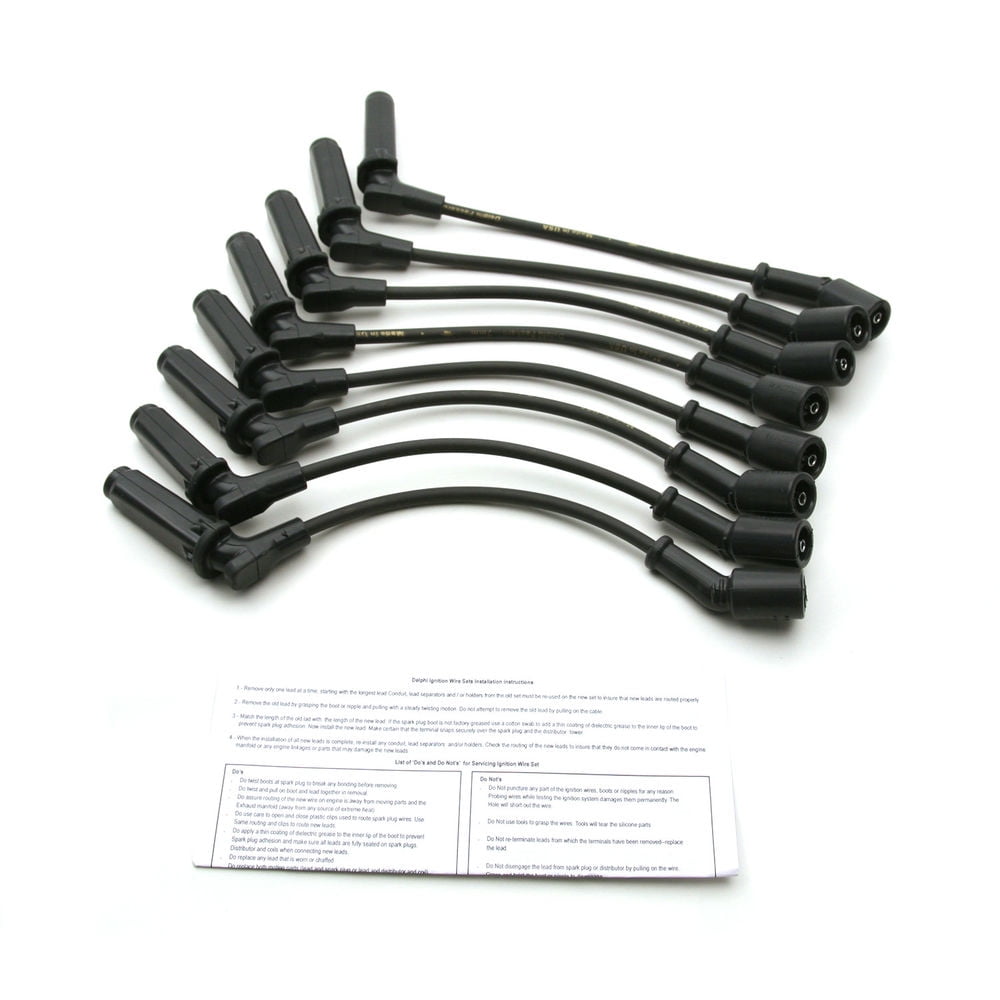 Delphi XS10542 Ignition Wire Set Fits select: 2003-2007 CHEVROLET SILVERADO, 2003-2007 GMC SIERRA