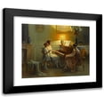 thumbnail image 1 of Delphin Enjolras 18x15 Black Modern Framed Museum Art Print Titled - By the Piano, 1 of 5