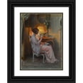 thumbnail image 1 of Delphin Enjolras 19x24 Black Ornate Framed Double Matted Museum Art Print Titled: Soap Bubbles, 1 of 5