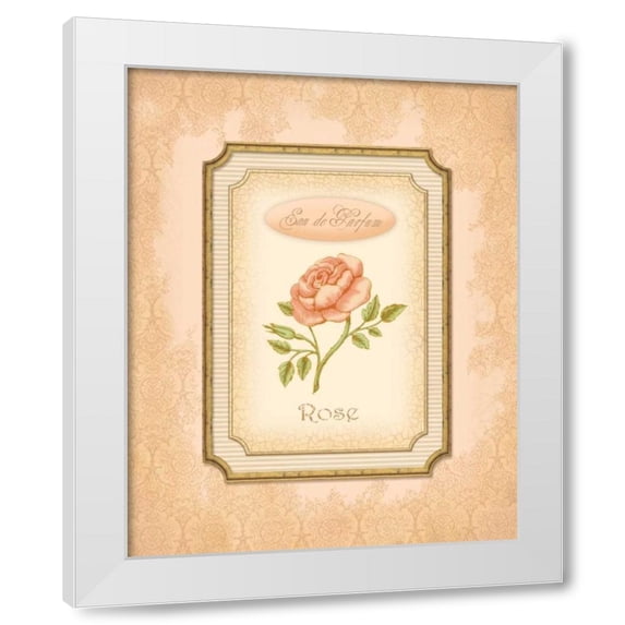 Delphine Corbin 15x18 White Modern Wood Framed Wall Art Titled - Eau de Parfum I
