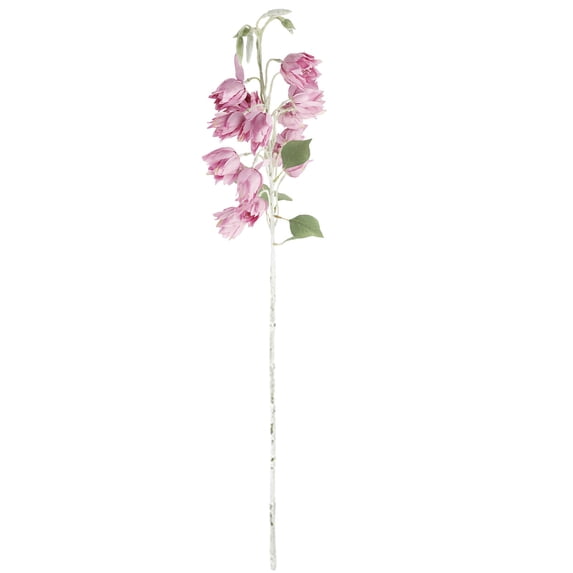 Delphinium Artificial Flower with Long Stem, Fake Larkspur Lifelike Real Touch Delphinium Latex Flower for Tall Vase Home Table Decor Wedding Flower Arrangement Decoration, 1Pc(Pink1,33x4")