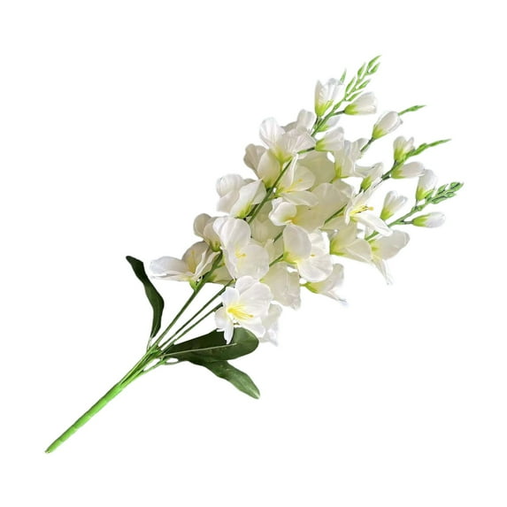 Delphinium Artificial Flowers, Fake Flowers 13.8'' Larkspur Artificial Flower Long Stem Flowers, Faux Silk Flowers for Tall Vase Wedding Party Table Centerpieces Home Decor