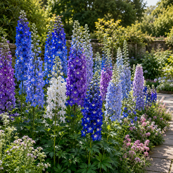 Delphinium, easy for Garden,Ideal for Beds Borders, Plant Pots & Planters
