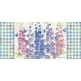 thumbnail image 1 of Evergreen Delphiniums Sassafras Indoor Outdoor Switch Doormat 10"x1'10" Blue, 1 of 2