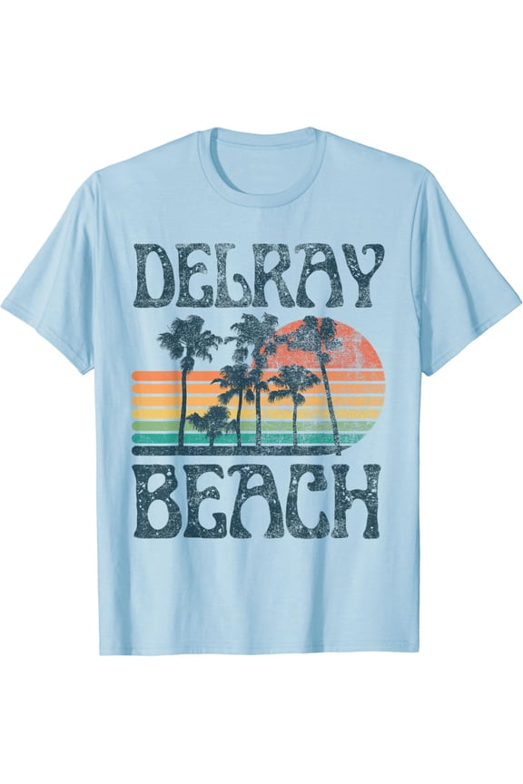 Delray Florida Beach Summer Vacation Vintage T-Shirt