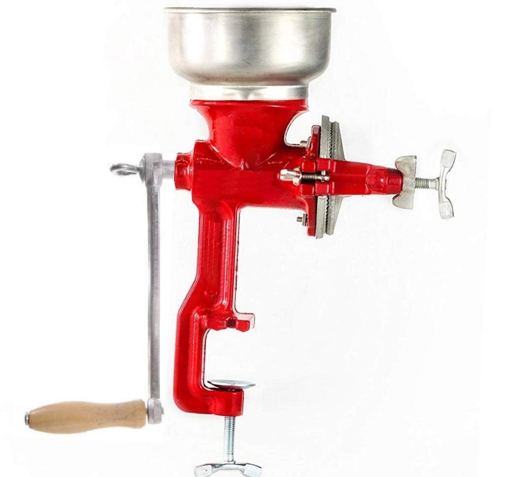 Delray Manual 1-Cup Red Cast Iron Coffee Grinder