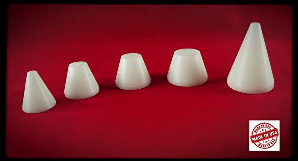 Delrin Folding Cone Set (1/4", 1/2", 5/8", 3/4") With Large Derlin