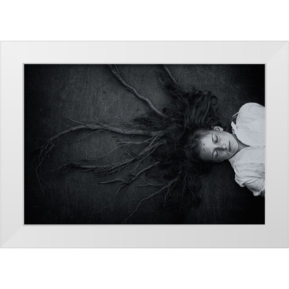 Delrue, Mirjam 14x11 White Modern Wood Framed Museum Art Print Titled - Roots