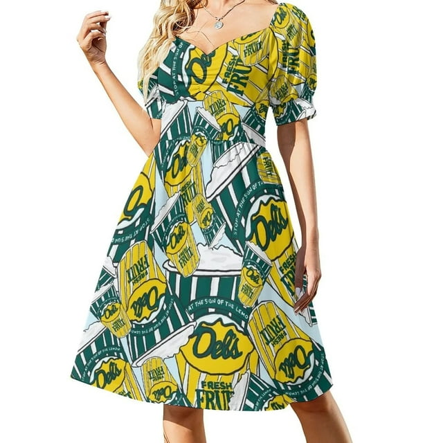 Dels Classic Lemon Dress Party dresses for wom Aesthetic clothing prom