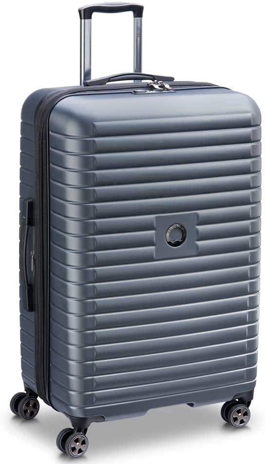 DELSEY PARIS Cruise 3.0 Large Checked Hardside Expandable Spinner Luggage, Graphite