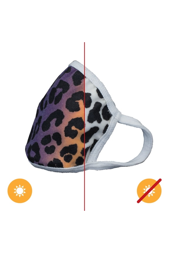 Delsol Color-Changing Face Mask - Leopard