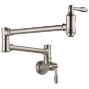 Delta 1177LF-SS Traditional Wall Mounted Pot Filler - Brilliance Stainless