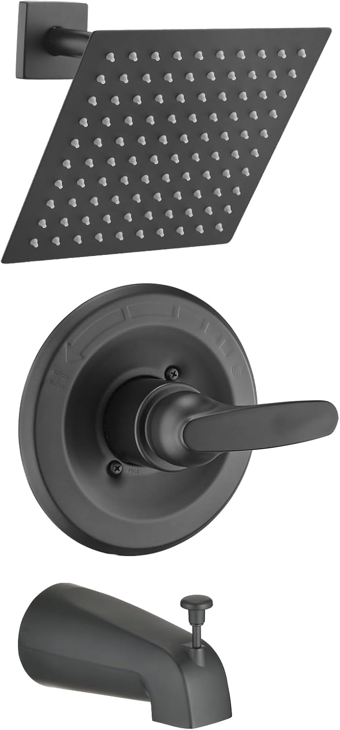 Ultrimkit Shower Trim Kit Compatible With 13/14 Series, Shower Cover Plate With Handle, Brushed Nickel(Valve& Catridge Not Inclued - View #4