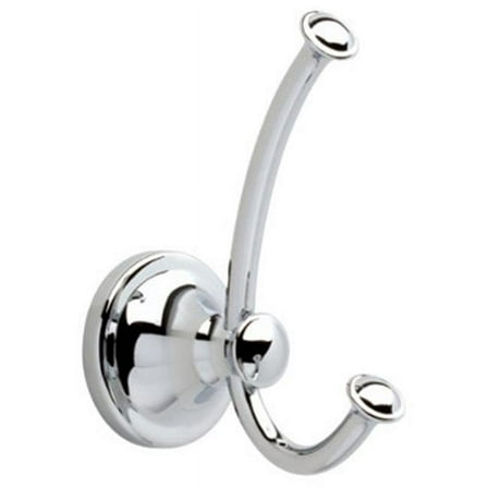 Delta 132890 Silverton Collection Double Robe Hook, Polished Chrome - Quantity 1