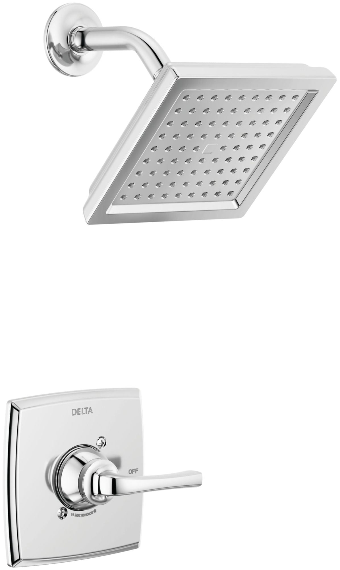 Geist Chrome Wall Mounted Shower Faucet Set