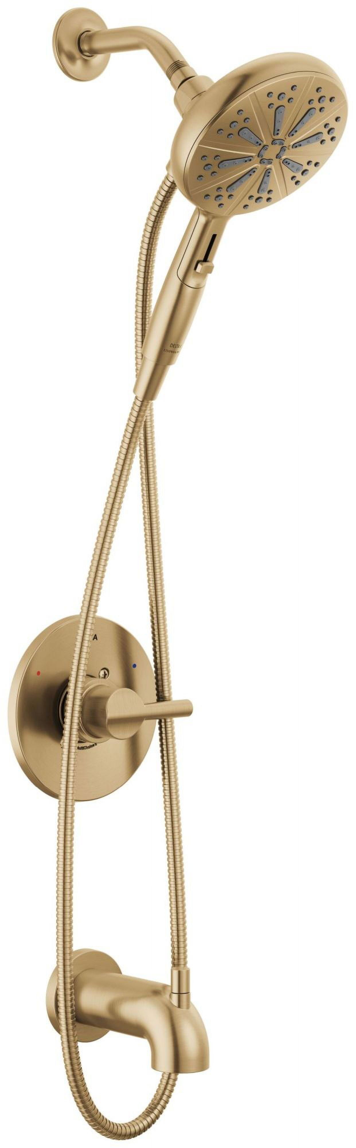Champagne Bronze Multi-Head Wall Mounted Handheld Shower