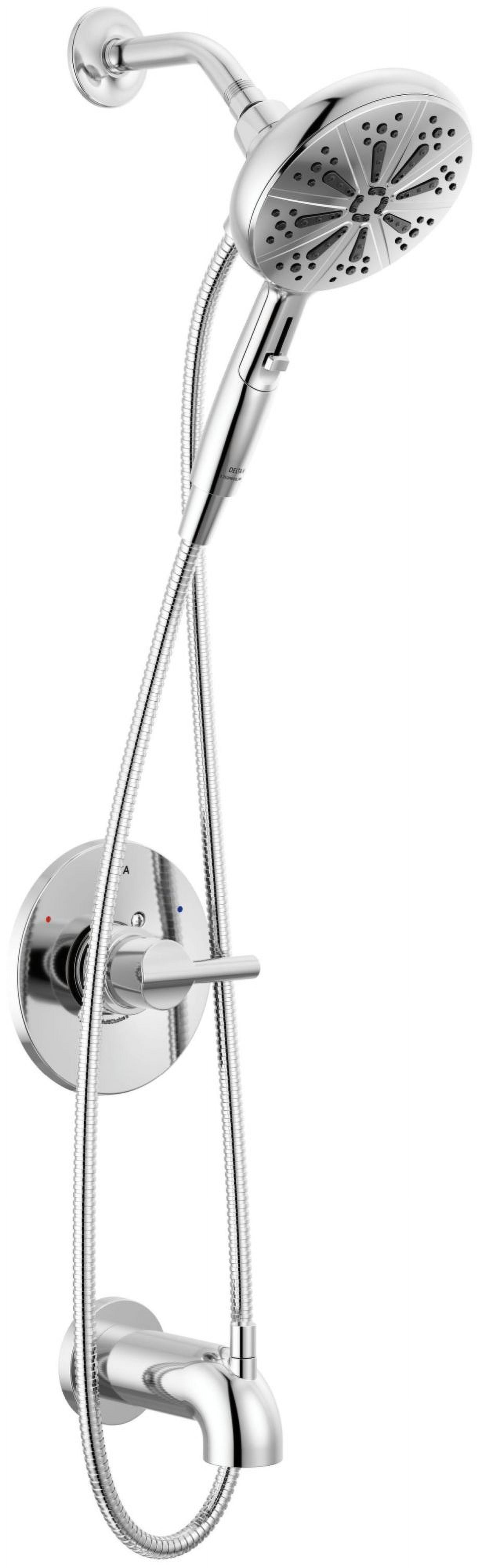 Chrome Multi-Head Handheld Wall Mounted Shower System