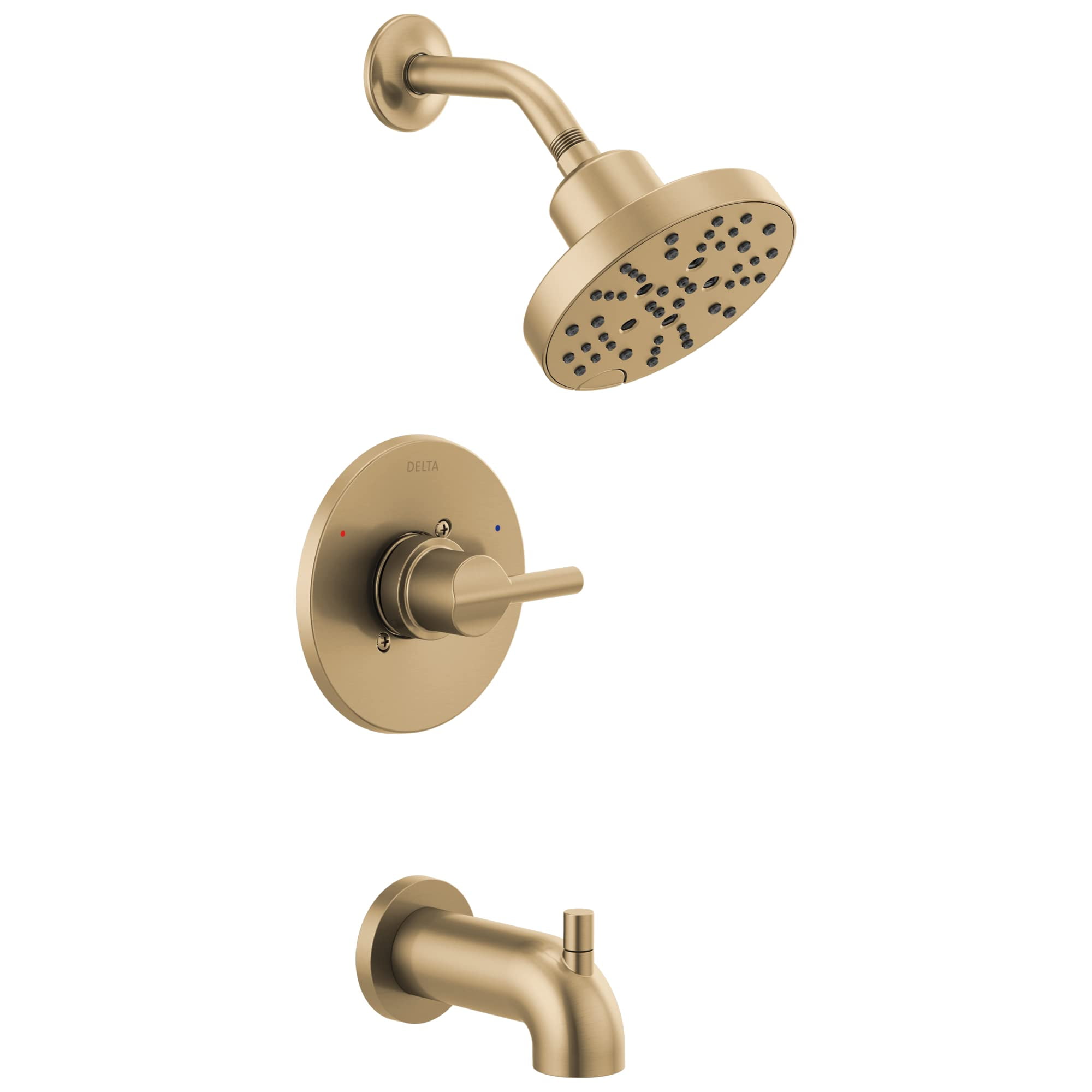 Champagne Bronze Multi-Head Wall Mounted Shower Faucet Set