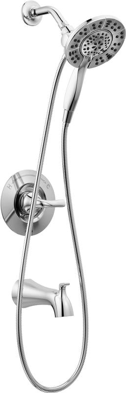 Chrome Dual-Function Wall Mounted Shower Faucet Set