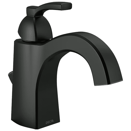 Delta Flynn Matte Black Single Handle Bathroom Faucet 15768LF-BL