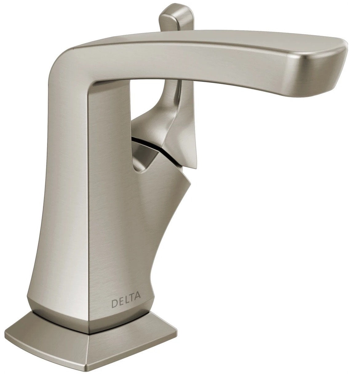 Vesna SpotShield Brushed Nickel Single-Handle Mid-Arc Bathroom Faucet
