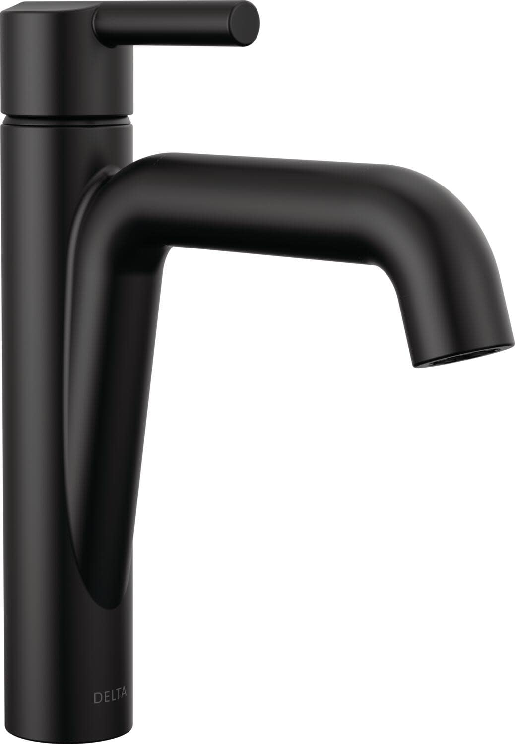 Nicoli Matte Black Single Hole Brass Bathroom Faucet